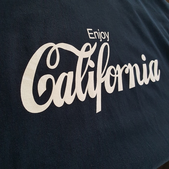 Alstyle Enjoy California Navy Graphic T Shirt XL - Picture 5 of 8